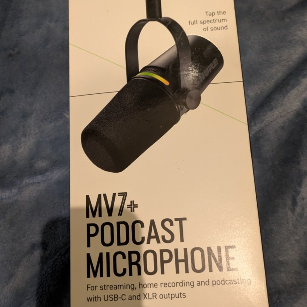 Shure MV7+ Dynamic Microphone - Black